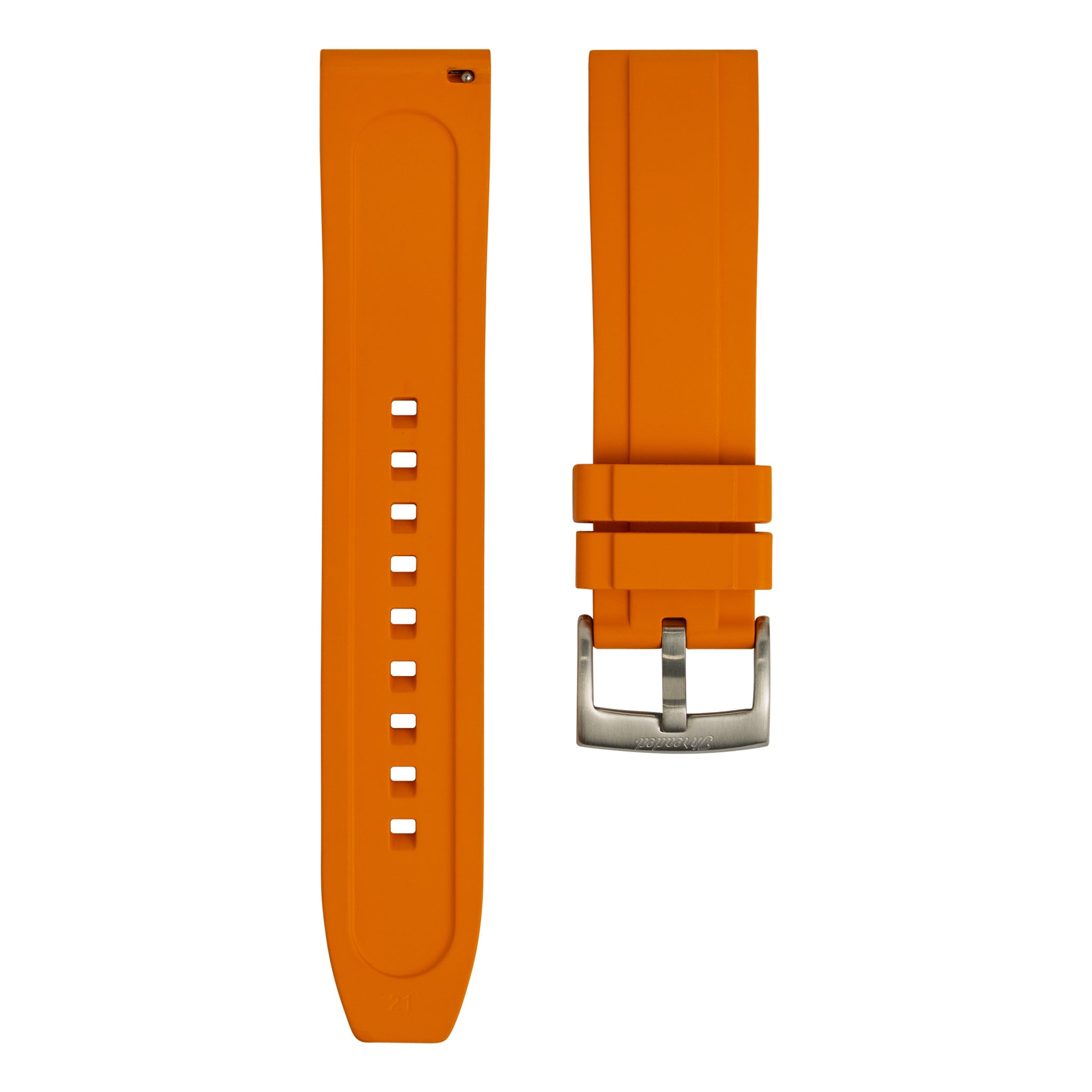 FKM Rubber Watch Strap - Orange