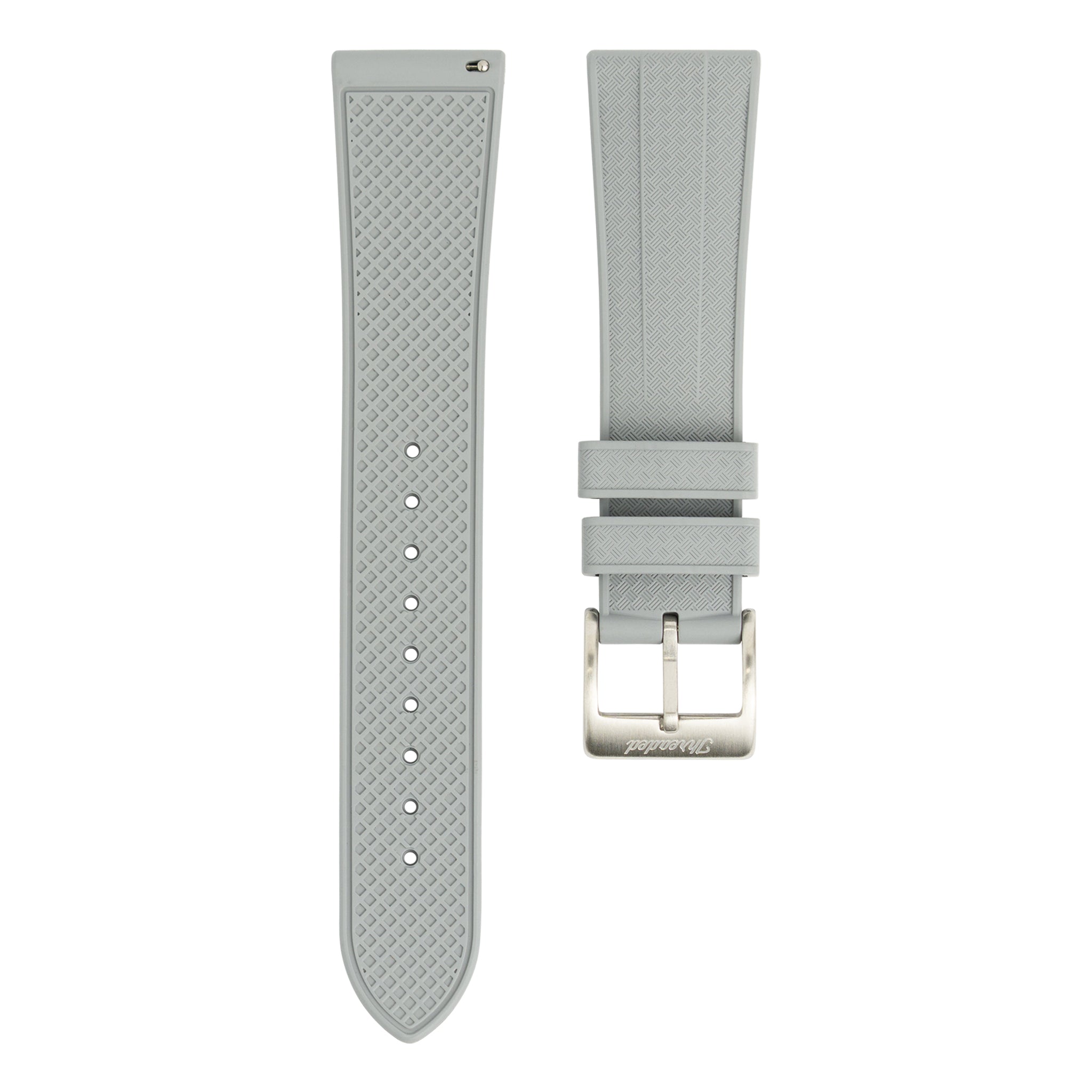 FKM Geo Rubber Watch Strap - Gray