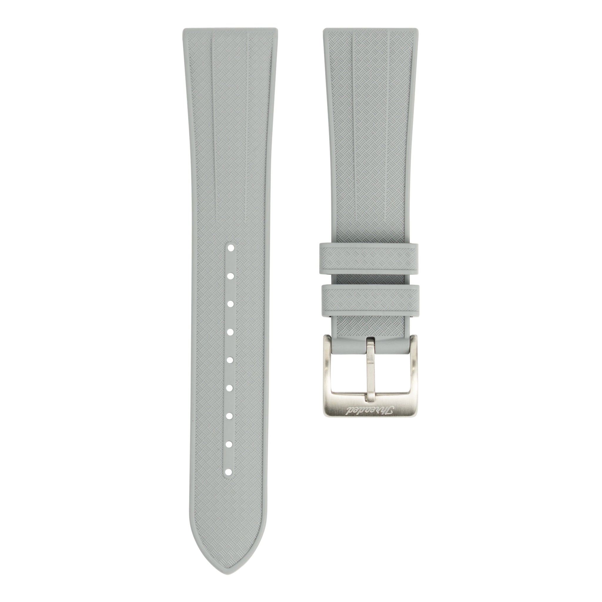 FKM Geo Rubber Watch Strap - Gray