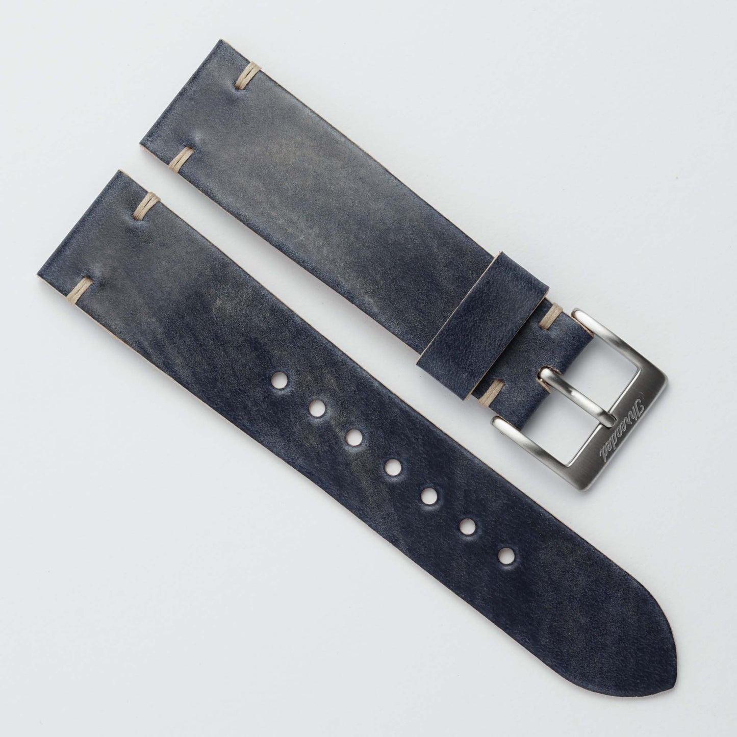 Marbled Ocean Blue Shell Cordovan | Natural Thread