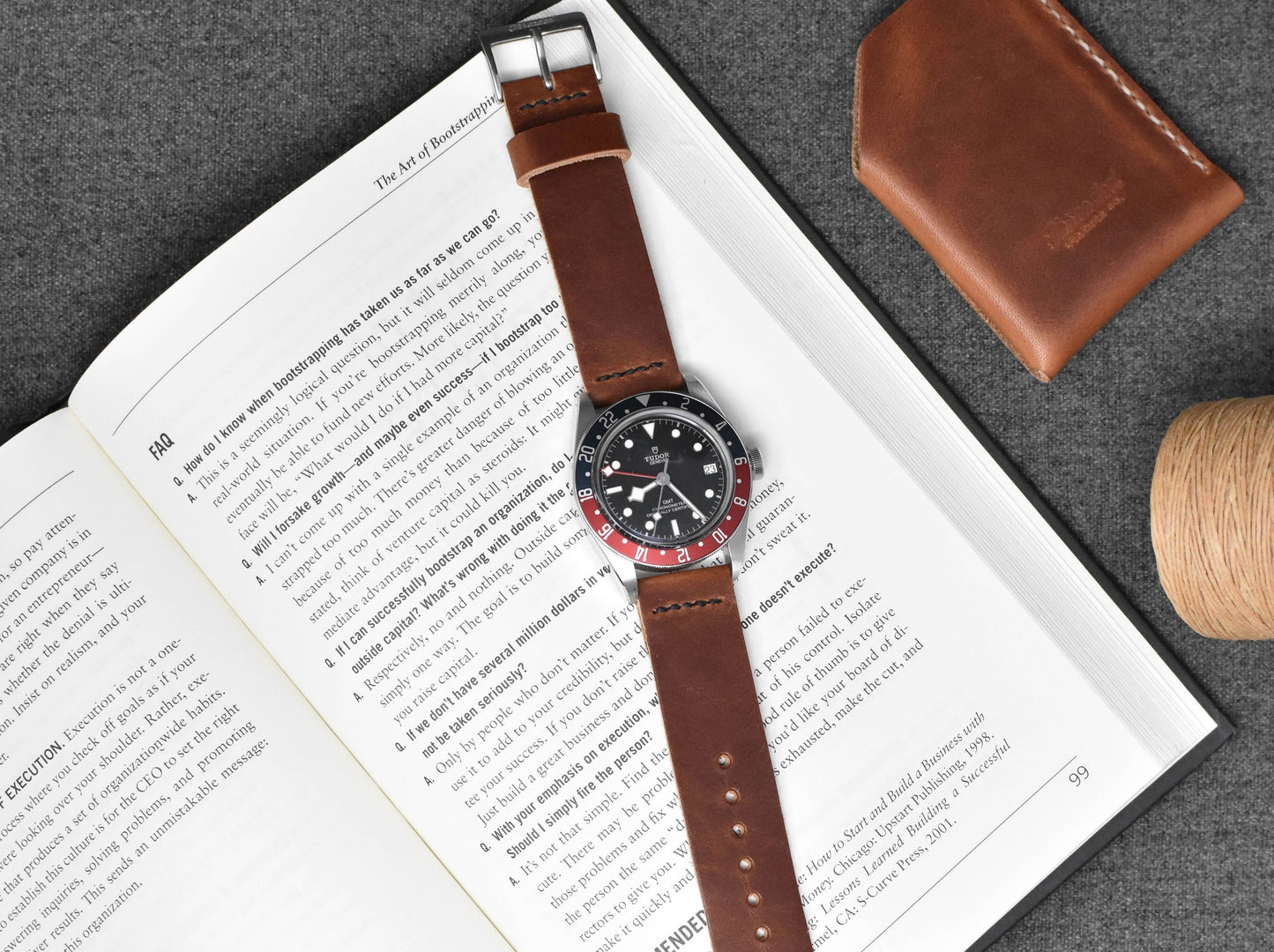 Horween English Tan Dublin | Black Thread