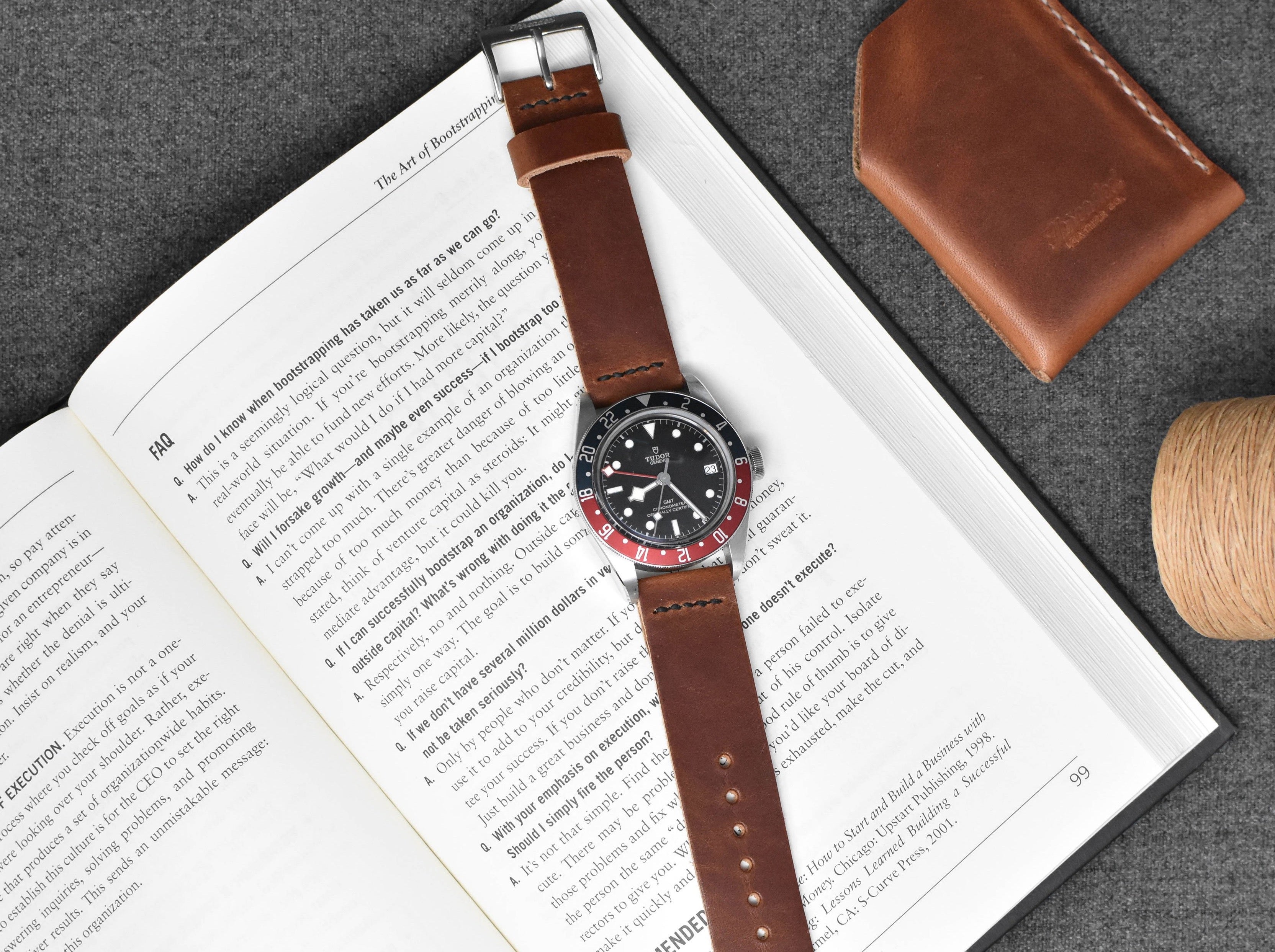 Horween English Tan Dublin | Black Thread