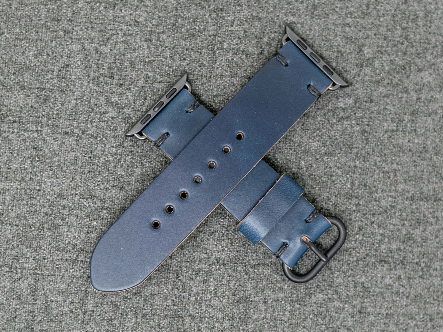 Horween Navy Chromexcel Cordovan | Black Thread