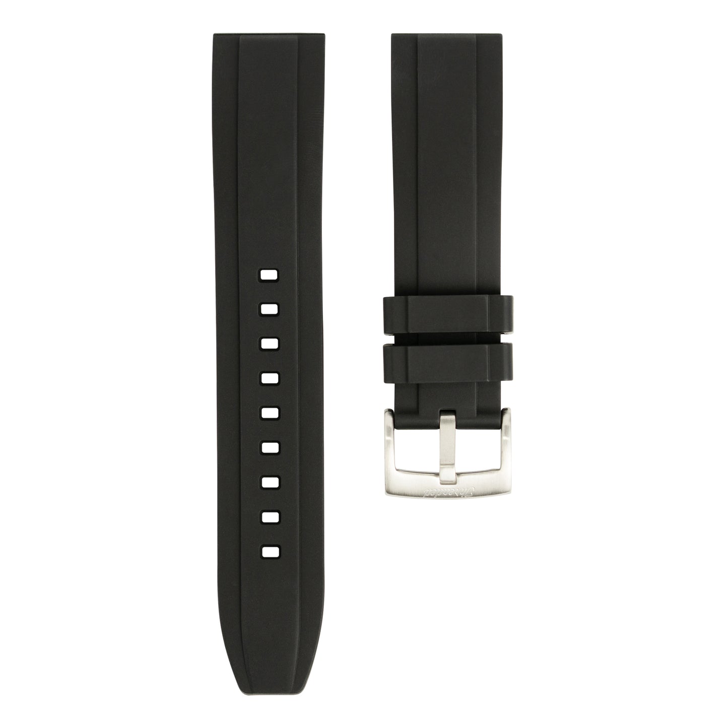 FKM Rubber Watch Strap - Black