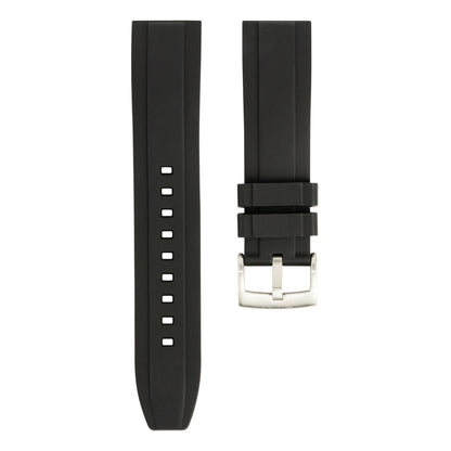 FKM Rubber Watch Strap - Black