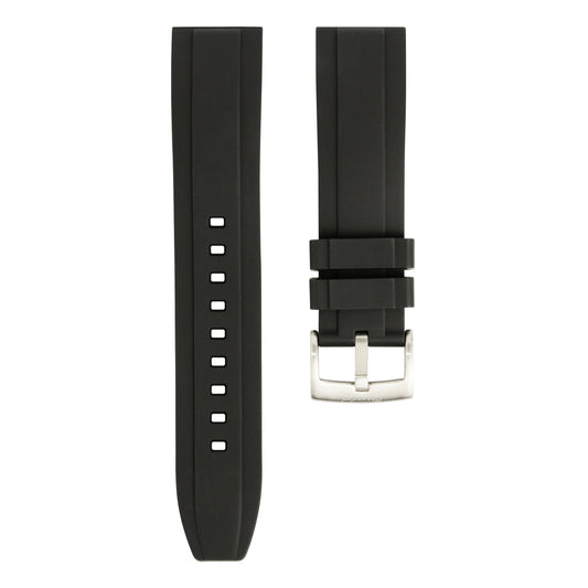 FKM Rubber Watch Strap - Black
