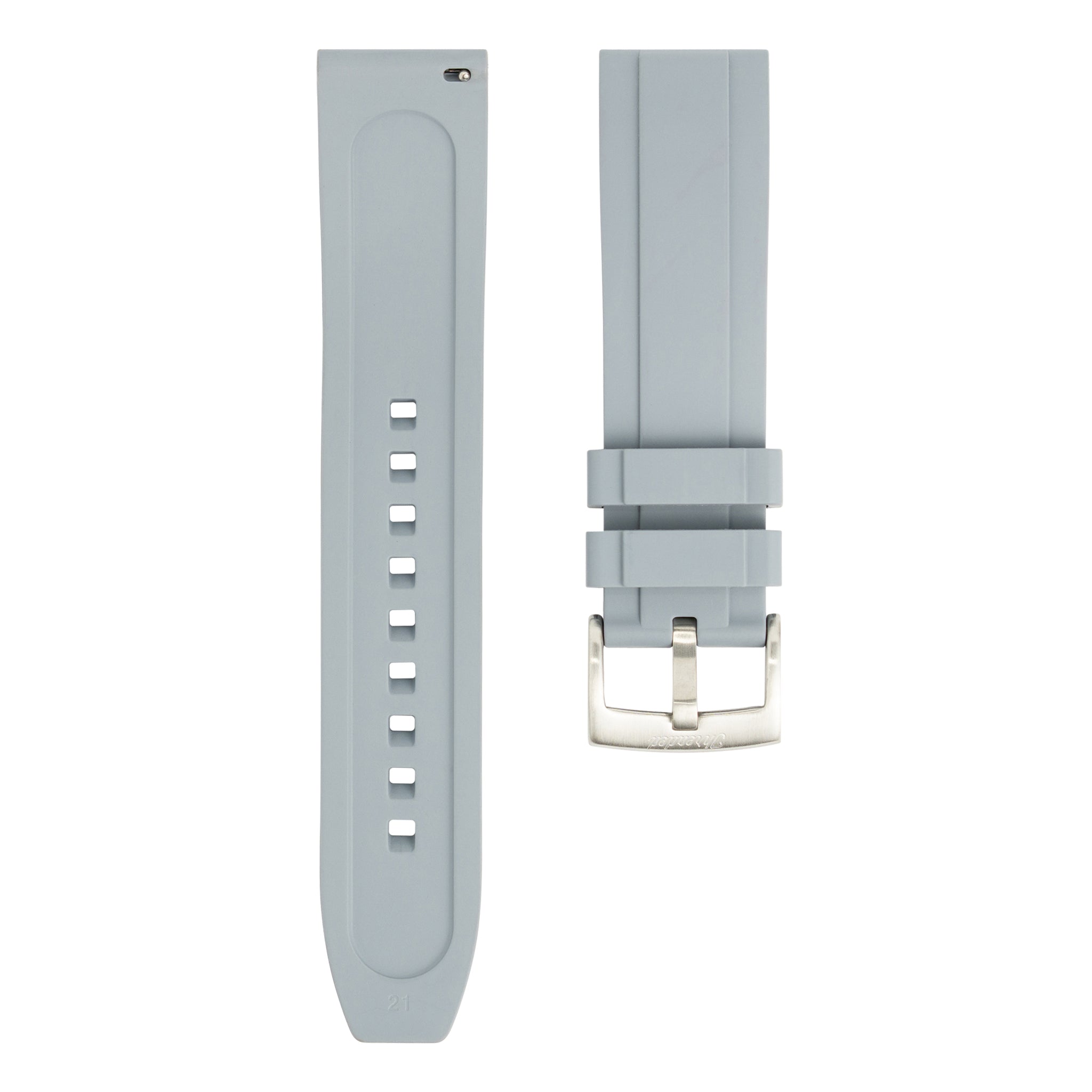 FKM Rubber Watch Strap - Gray