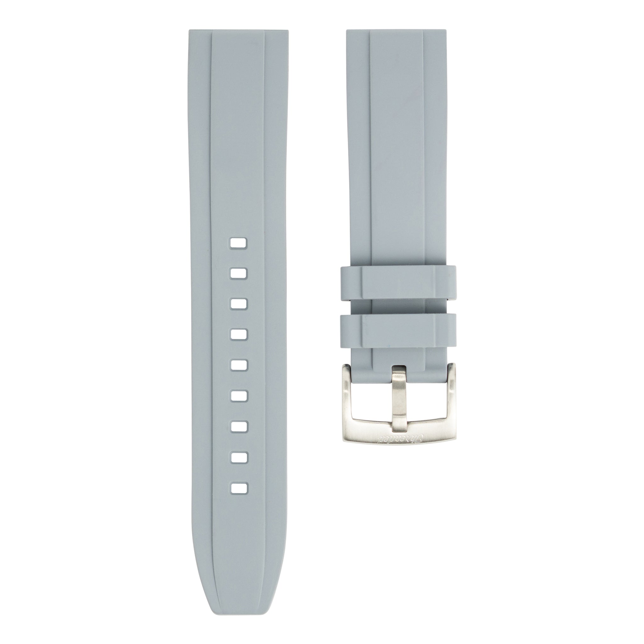 FKM Rubber Watch Strap - Gray