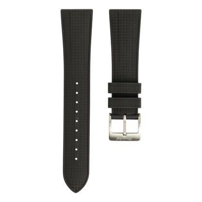 FKM Geo Rubber Watch Strap - Black