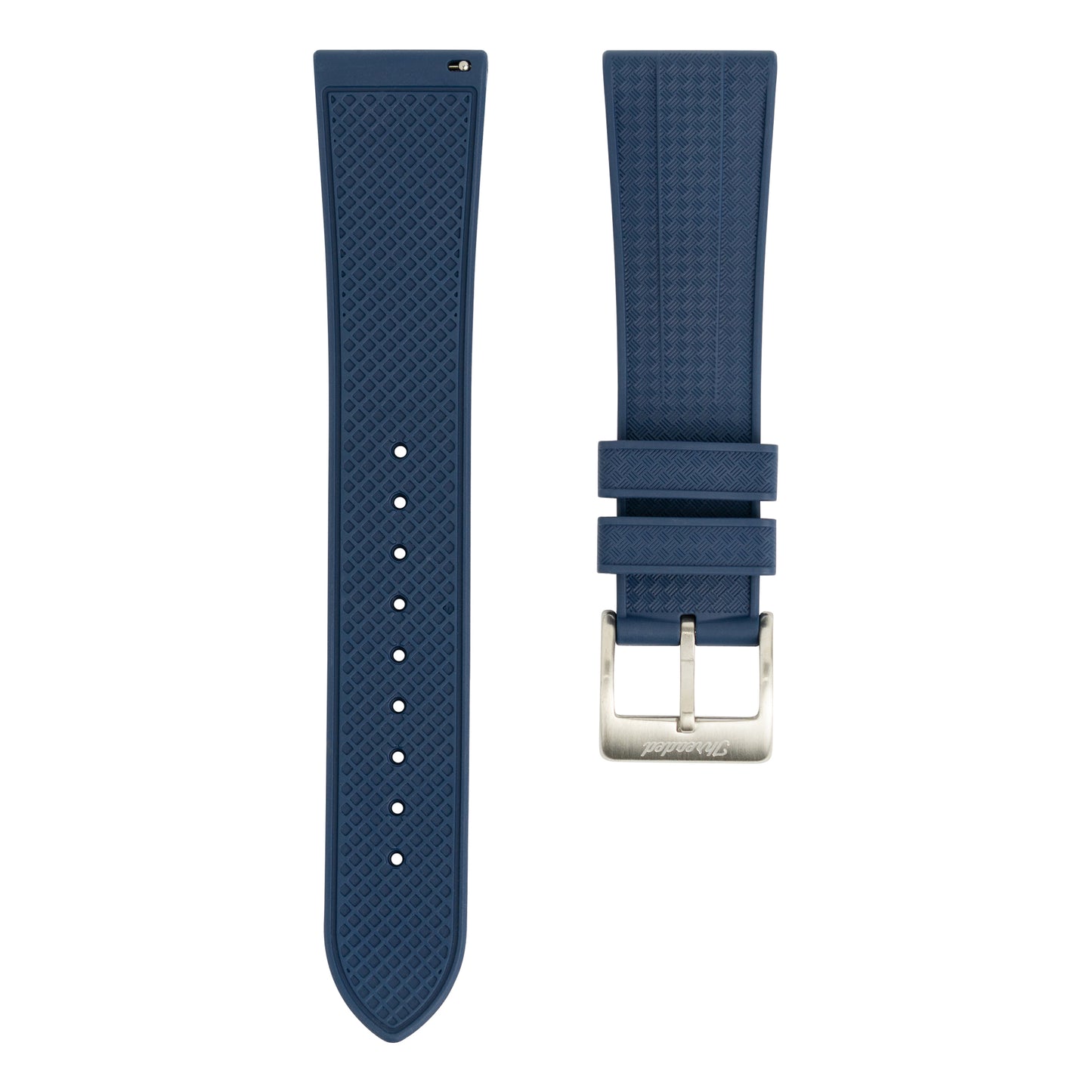 FKM Geo Rubber Watch Strap - Blue