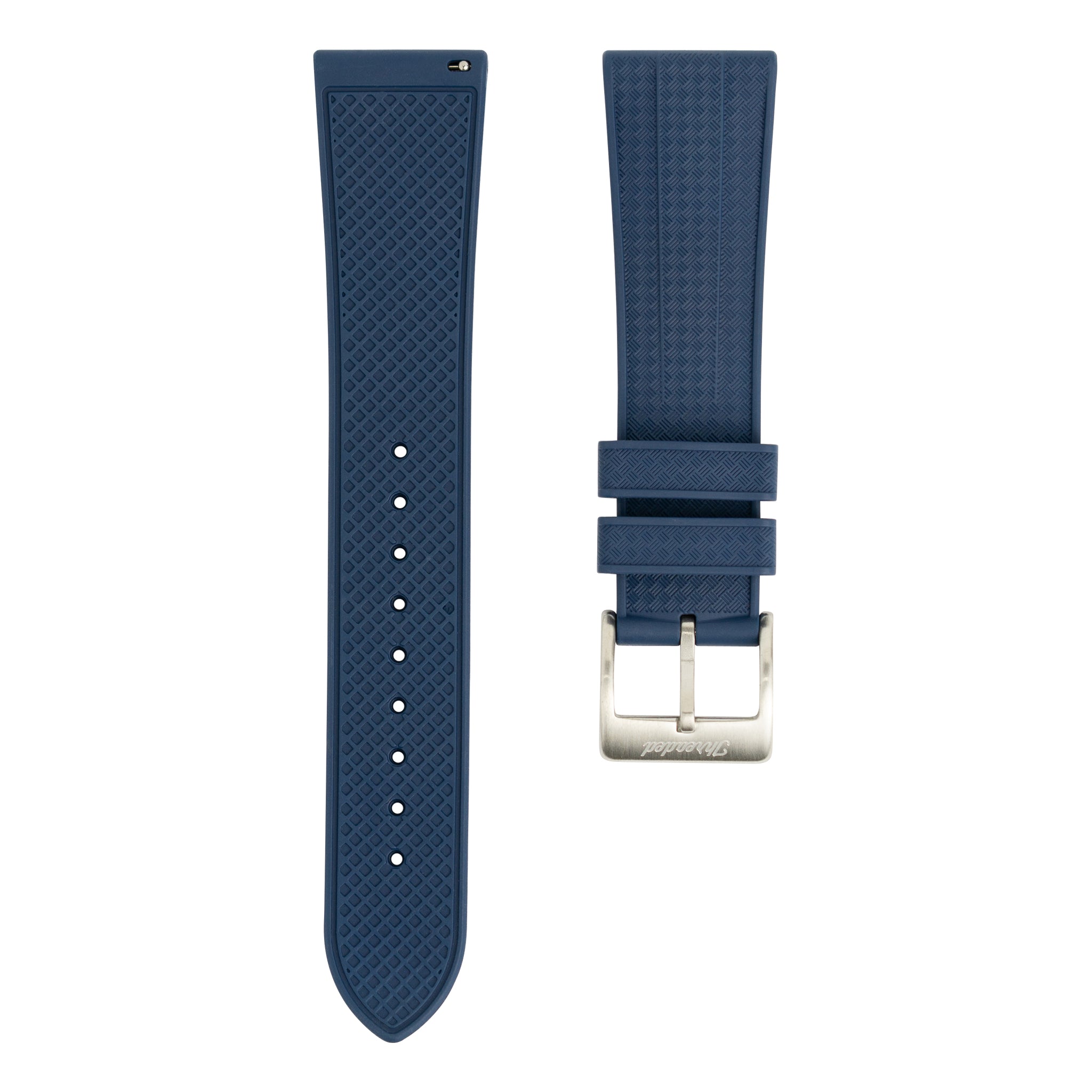 FKM Geo Rubber Watch Strap - Blue