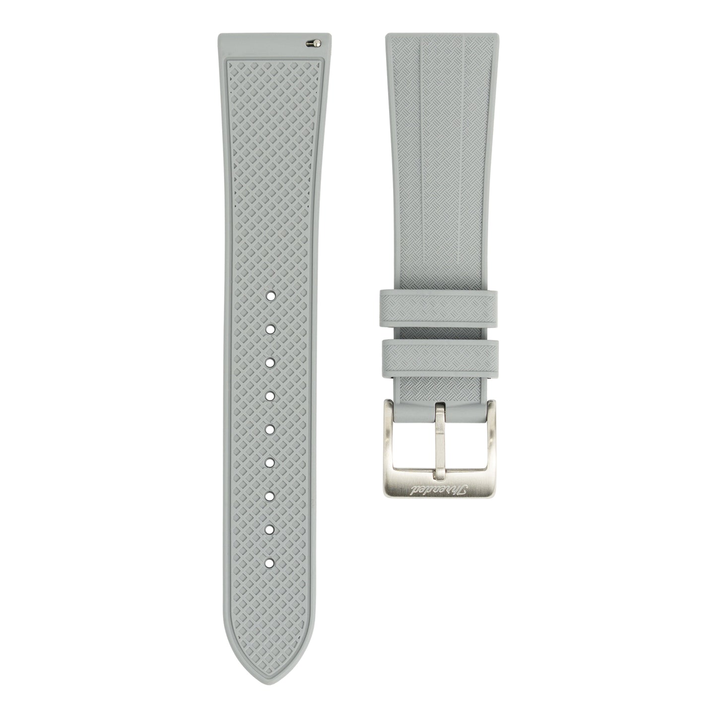 FKM Geo Rubber Watch Strap - Gray