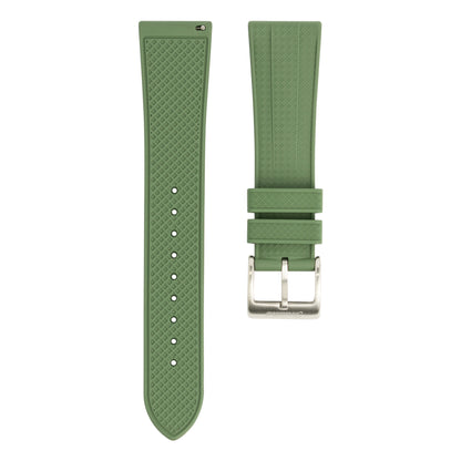 FKM Geo Rubber Watch Strap - Green