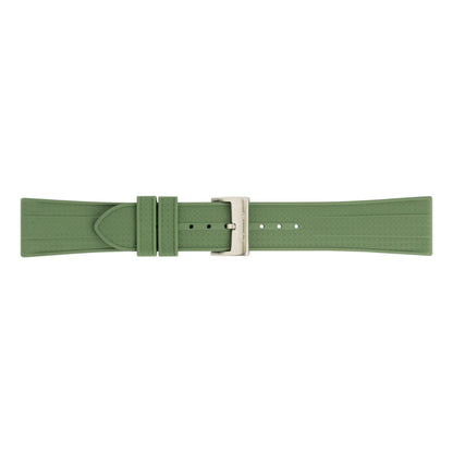 FKM Geo Rubber Watch Strap - Green