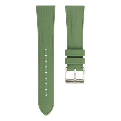 FKM Geo Rubber Watch Strap - Green