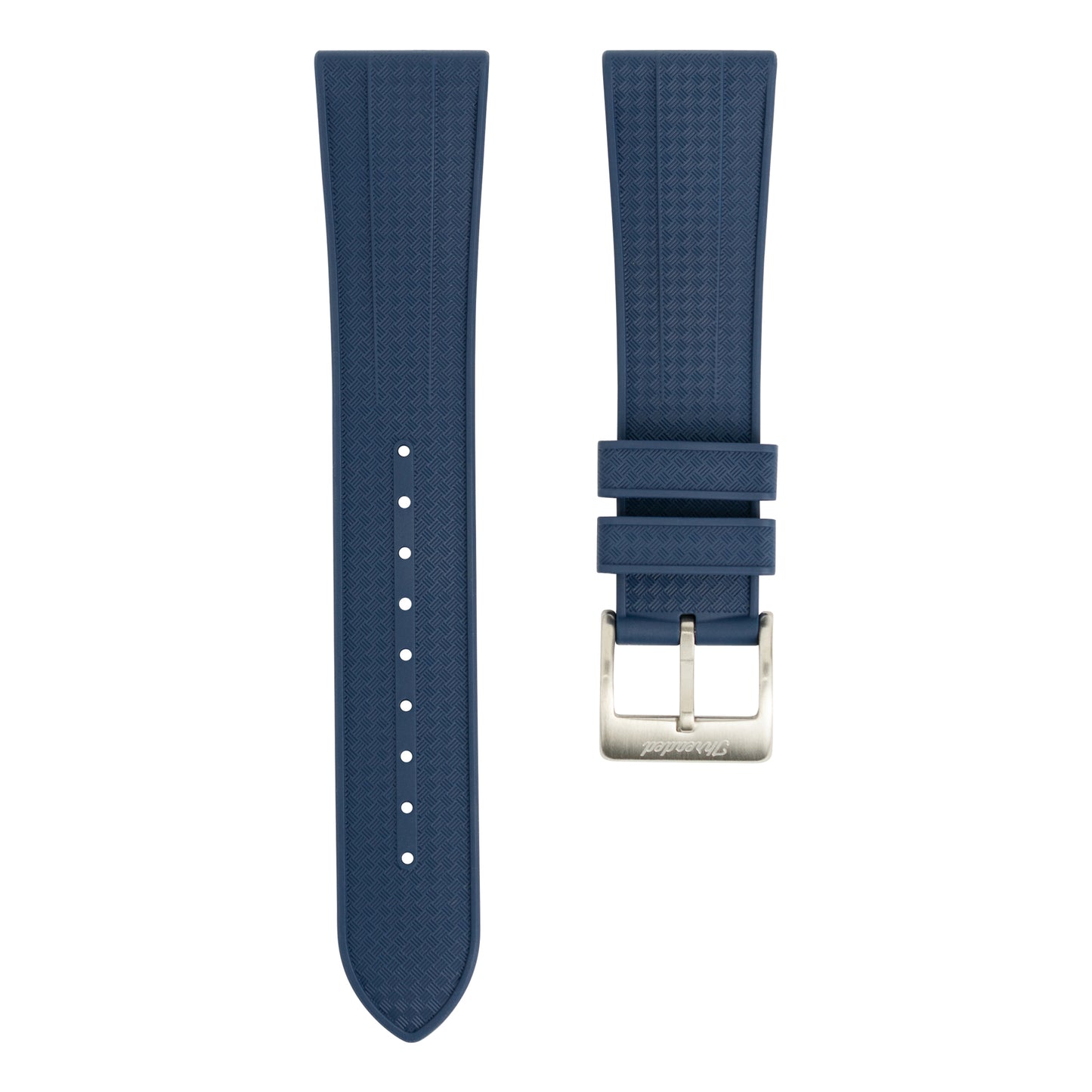 FKM Geo Rubber Watch Strap - Blue