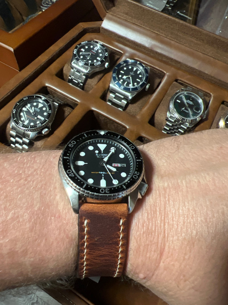 Paired with Seiko Diver