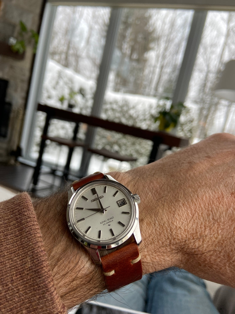 Paired with a Seiko Dress Watch