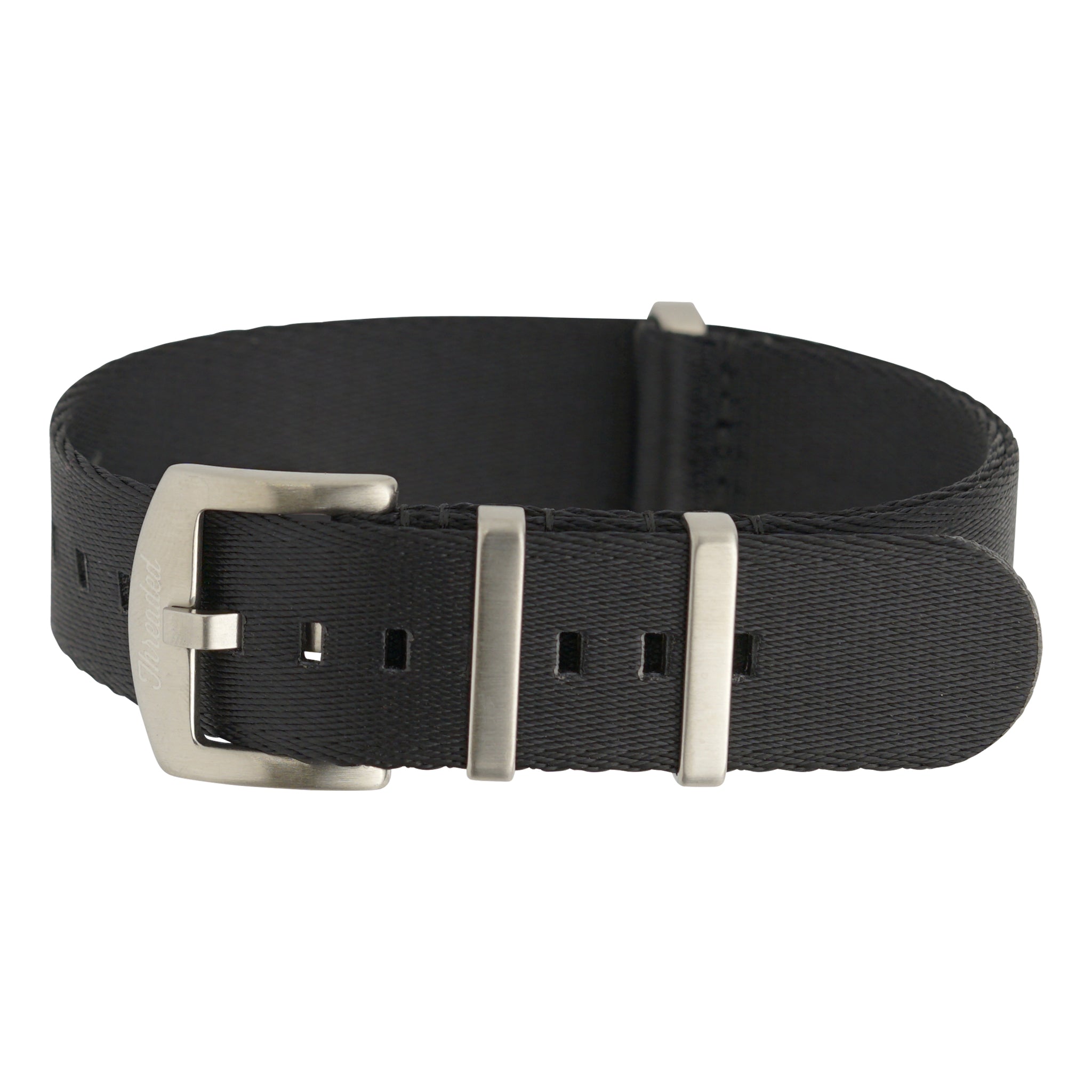 Seatbelt Military Nylon Watch Strap - Black