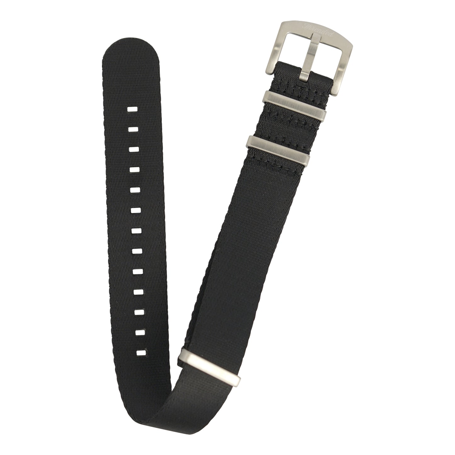 Seatbelt Military Nylon Watch Strap - Black
