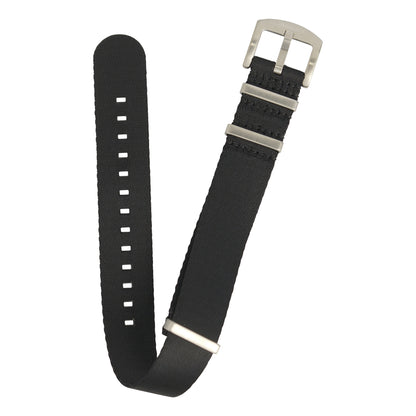 Seatbelt Military Nylon Watch Strap - Black