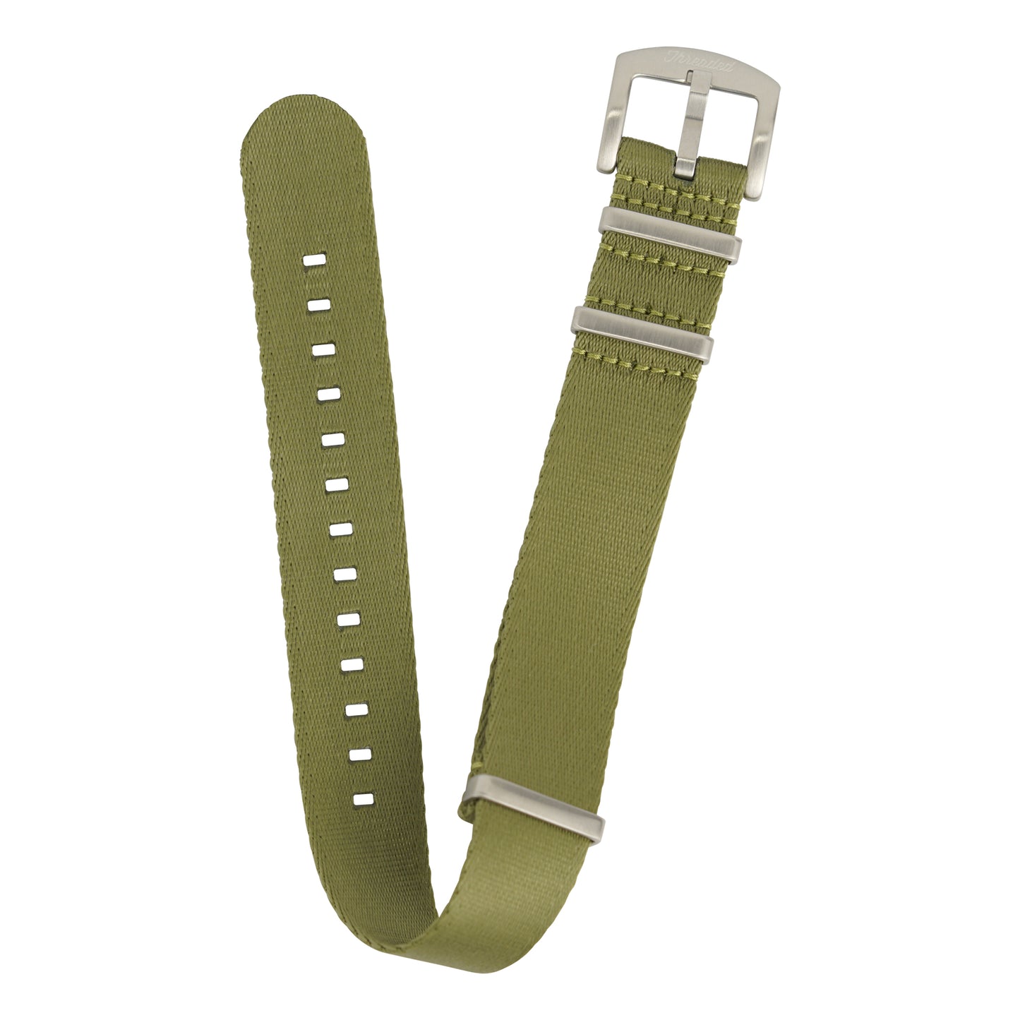 Seatbelt Military Nylon Watch Strap - Olive Green