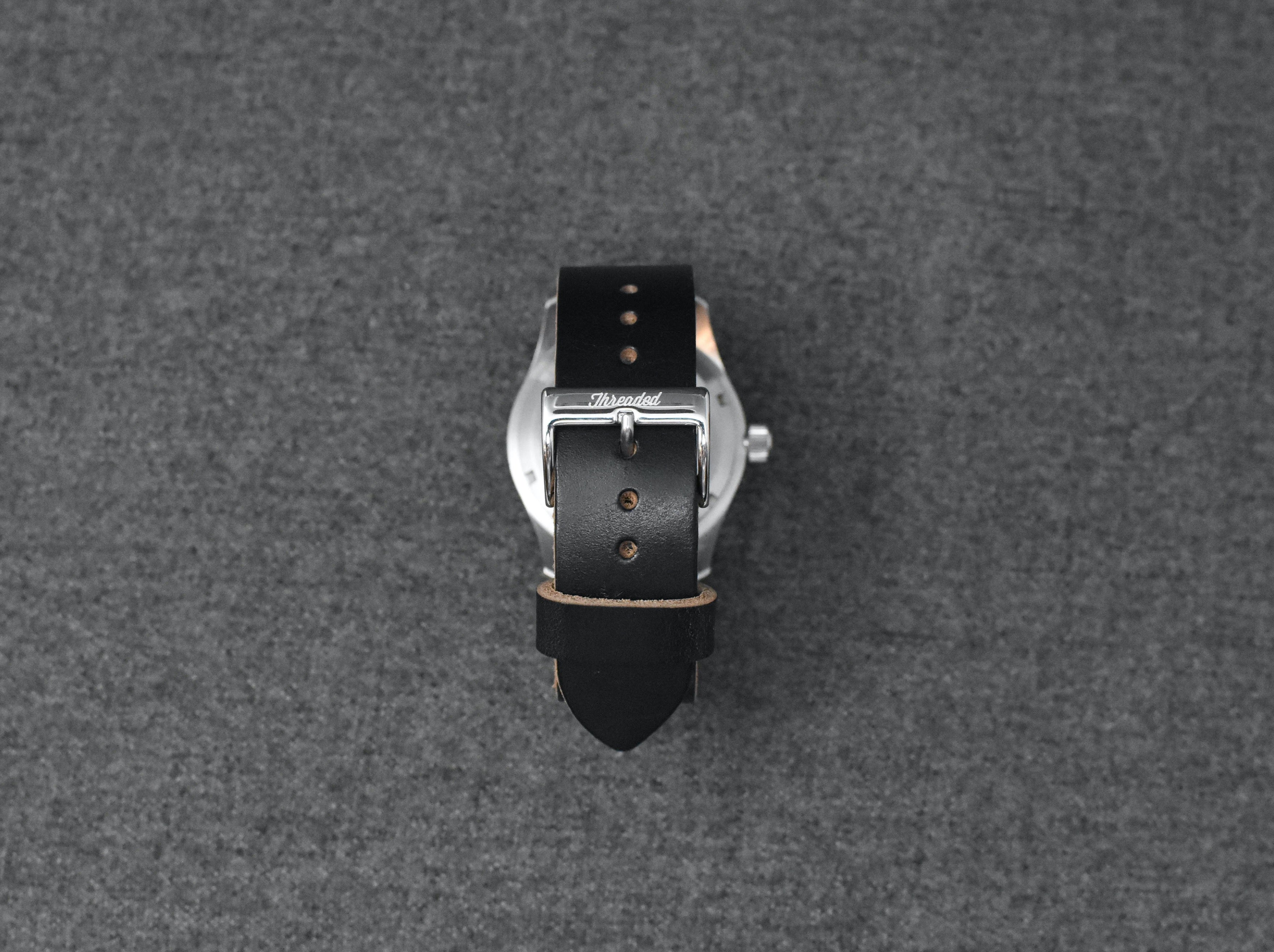 Horween Black Chromexcel | Natural Thread