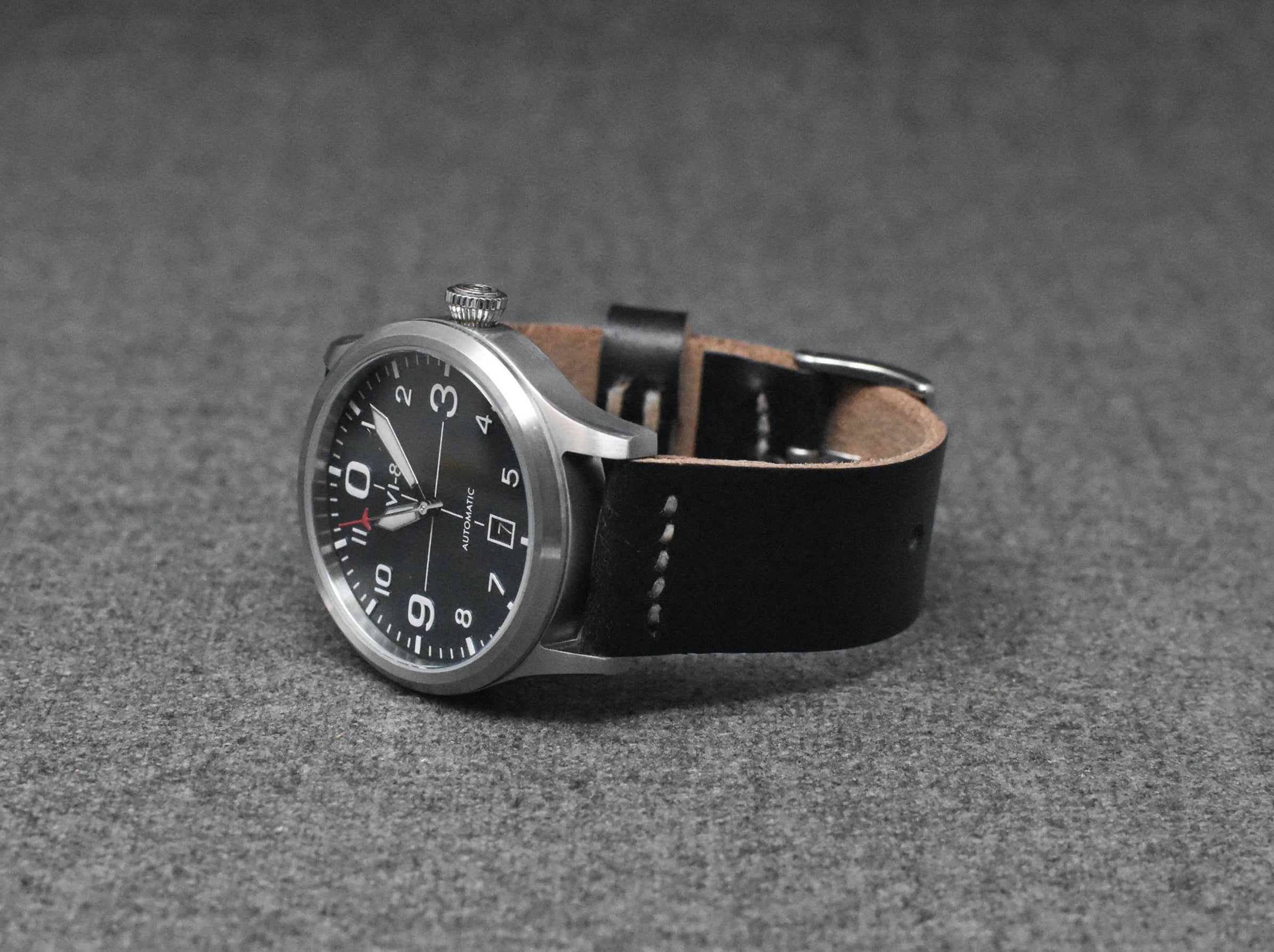 Horween Black Chromexcel | Natural Thread