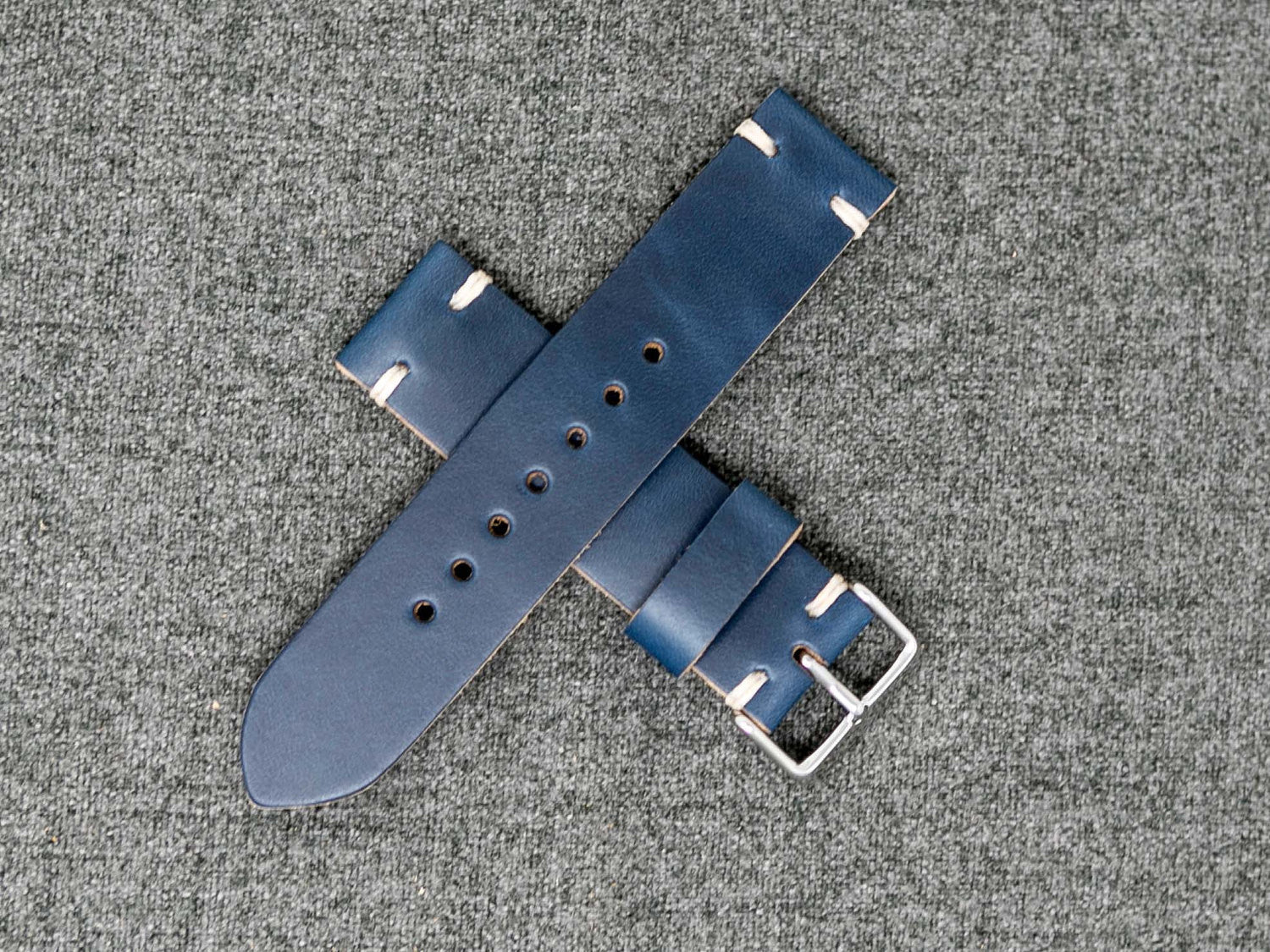 Horween Navy Dublin | Natural Thread