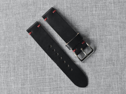 Horween Black Chromexcel | Scarlet Thread